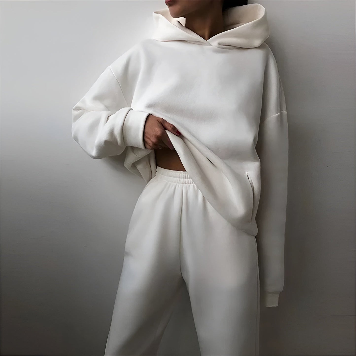 Comfortable Large Sweat Suit Set