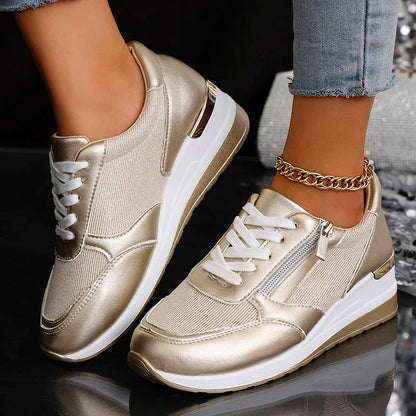 Green Low Top Lace Sneakers