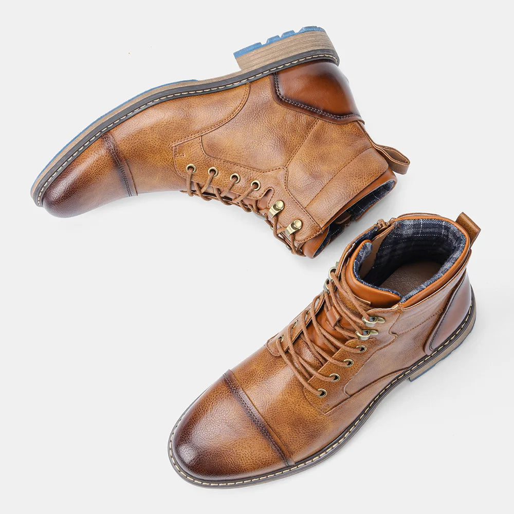 Classic Leather Cap Toe Boot