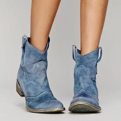 Fashionable Western Ankle Boots