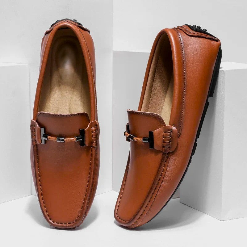 Classic Genuine Leather Slip On Shoe
