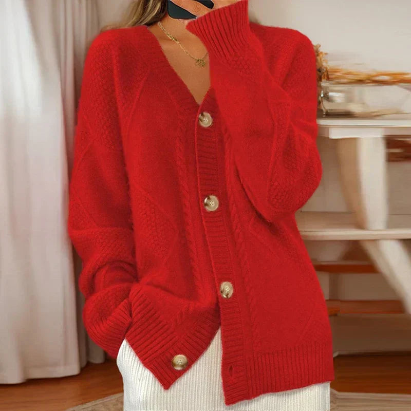 Classic Cozy Cable Knit Cardigan