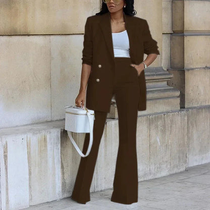 Classic Fit Women's Blazer and Trousers Suit