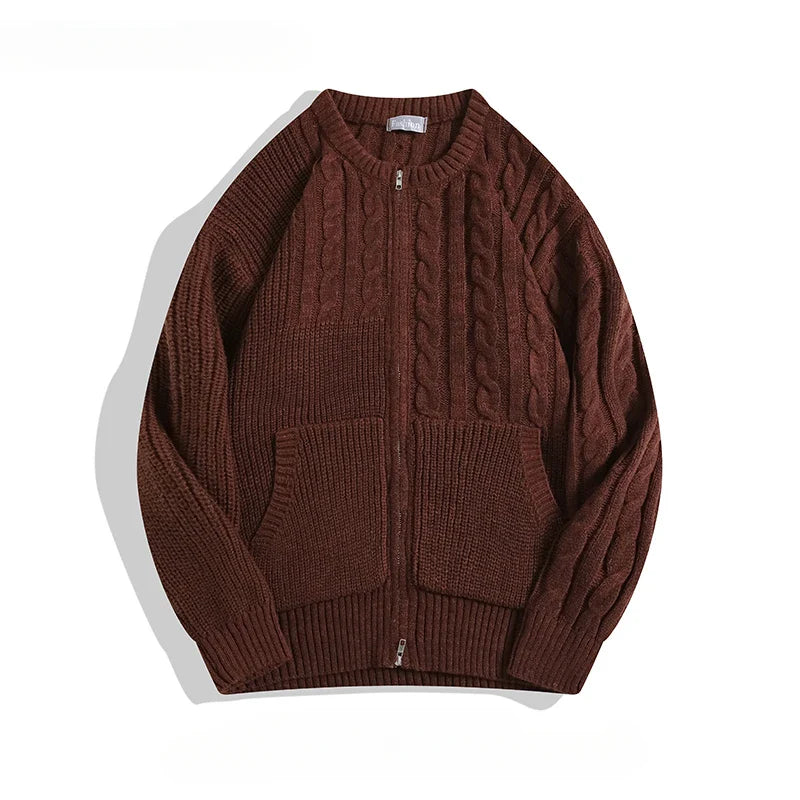 Casual Color Block Cardigan
