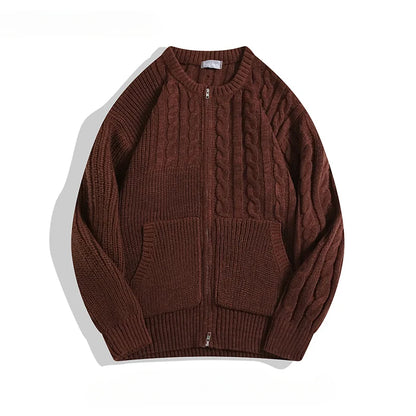 Casual Color Block Cardigan