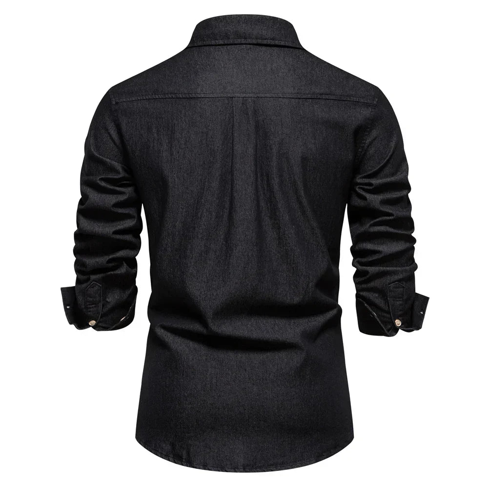 Classic Fit Mens Button Down Shirt with Pocket