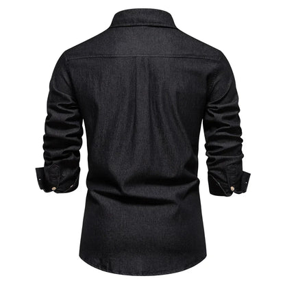 Classic Fit Mens Button Down Shirt with Pocket
