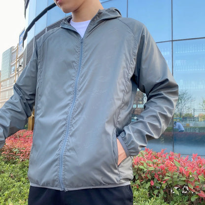 Waterproof Men's Lightweight Windbreaker Coat - Nocini