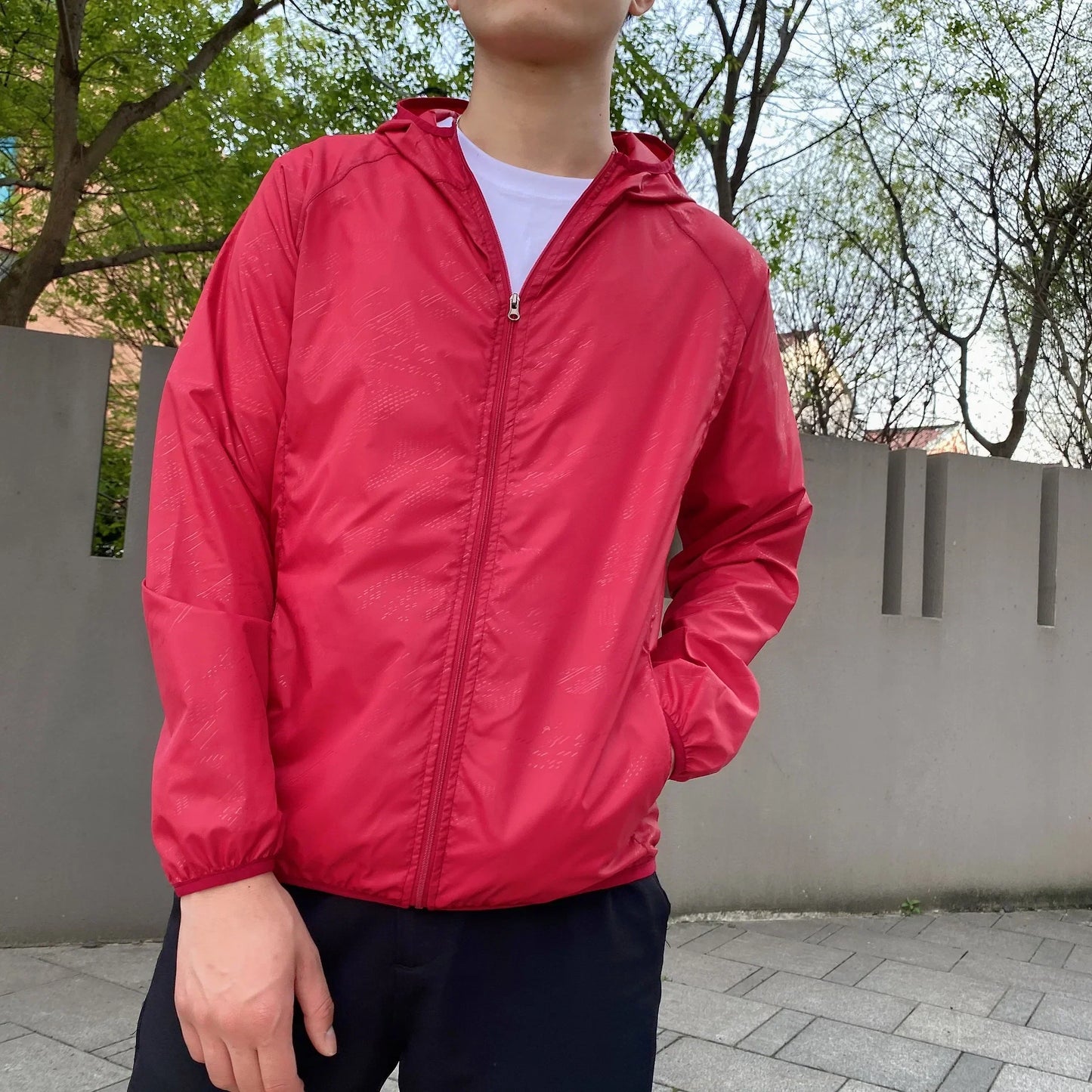 Waterproof Men's Lightweight Windbreaker Coat
