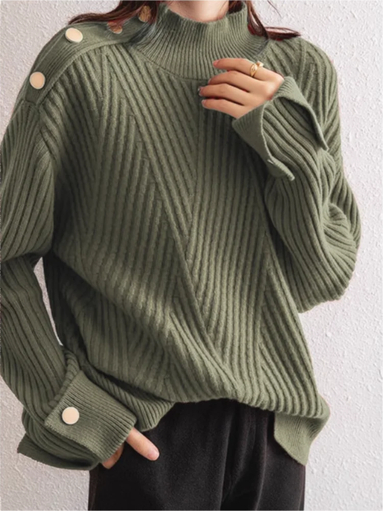 Comfortable Fit Crew Neck Sweater