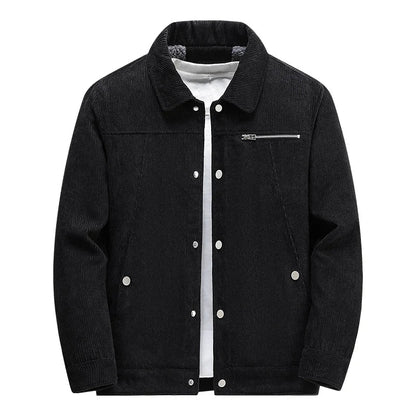 Textured Cotton Button Jacket
