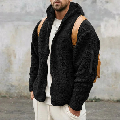 Cozy Men's Fleece Zip Up Hoodie