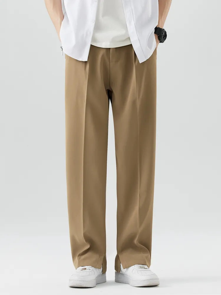 Comfortable Straight Leg Mens Casual Pants - Nocini