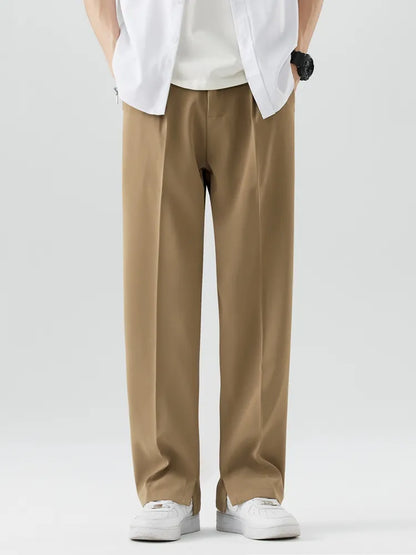 Comfortable Straight Leg Mens Casual Pants - Nocini