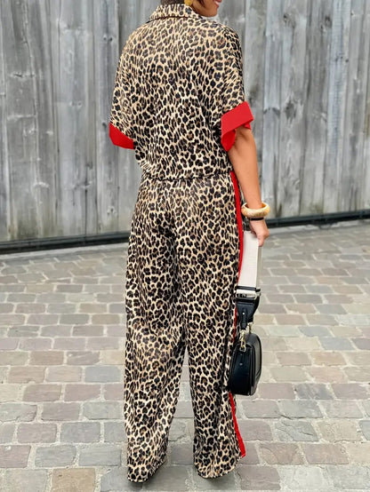 Comfortable Leopard Print Maxi Dress