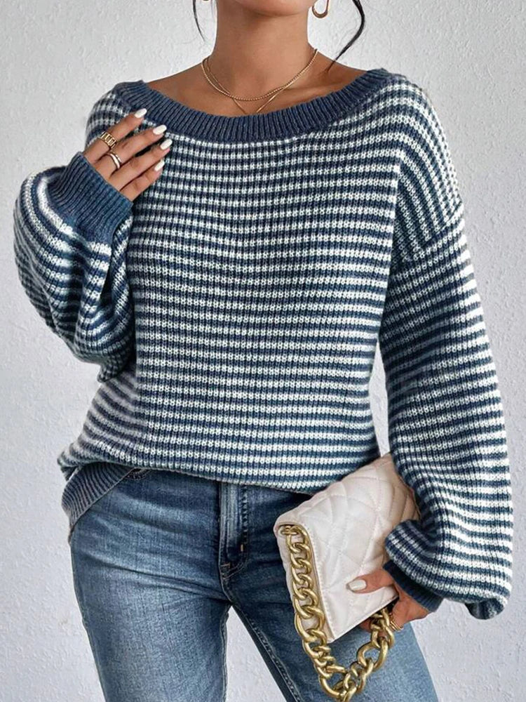 Relaxed Fit Long Sleeve Sweater