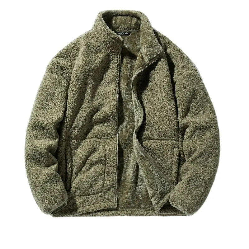 Casual Full Zip Men's Hip Length Jacket - Warm & Practical