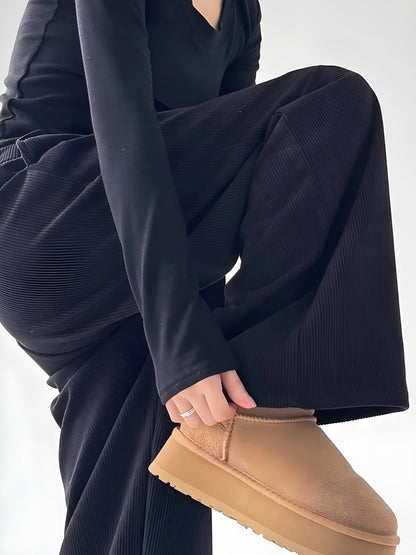 Wide Leg Corduroy Pants