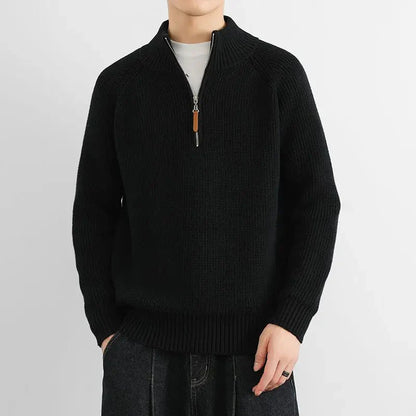 Warm Crew Neck Pullover Sweater for Men