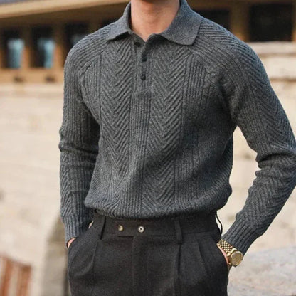 Classic Fit Knit Polo Shirt
