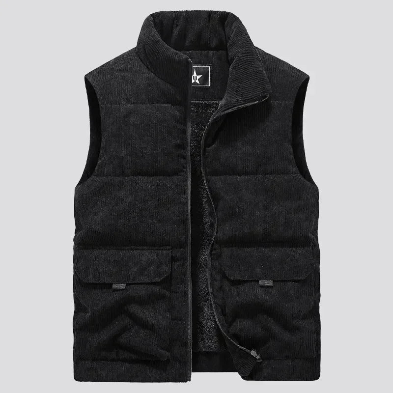 Textured Quilted Waistcoat - Nocini