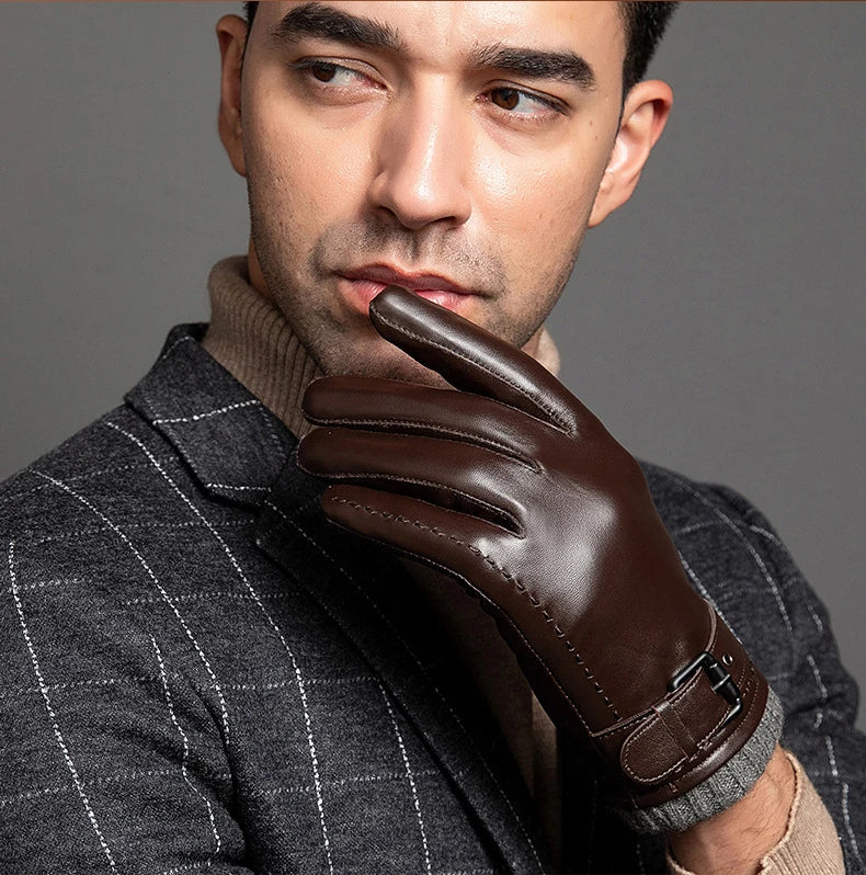 Premium Fit Gloves with Buckle Strap Cuff