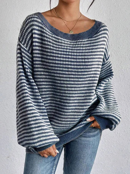 Relaxed Fit Long Sleeve Sweater - Nocini