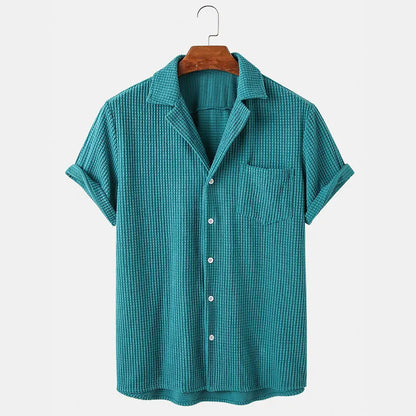 Comfy Grid Pattern Tee Shirt - Nocini