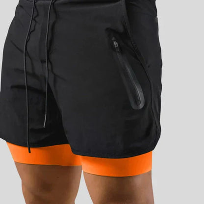 Men's Athletic Pants 2-in-1 Training Gym Wear