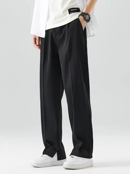 Comfortable Straight Leg Mens Casual Pants