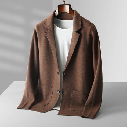 Men's Slim Fit Wool Cardigan Coat