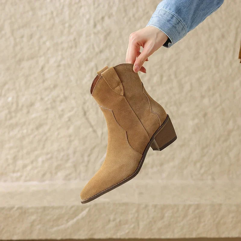 Fashionable Cowboy Ankle Boots for Women
