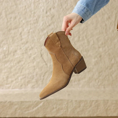 Rugged Country Low Heel Boots