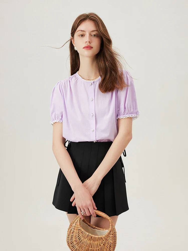 Pretty Floral Women's Cotton Top