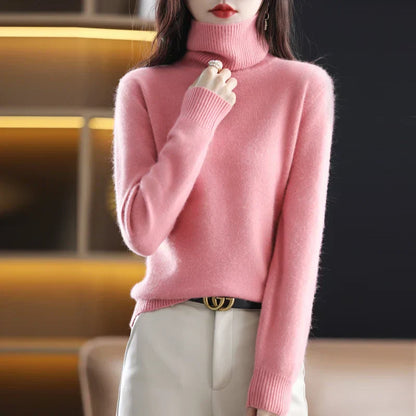 Soft Women's Cashmere Crew Neck Knit Sweater - Nocini