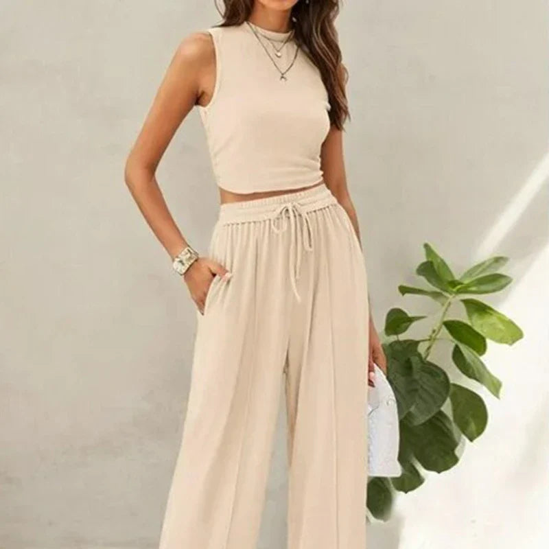 Women's Lightweight 2 Piece Summer Pants Set