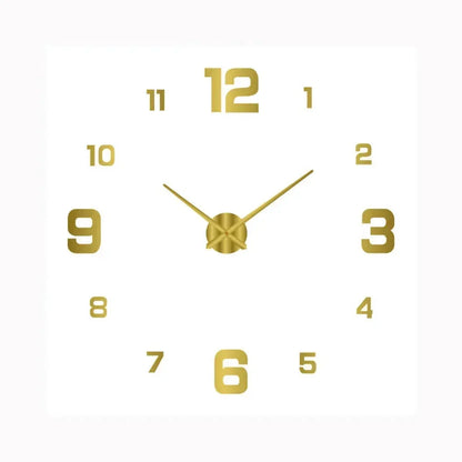 Modern Glass and Metal Wall Clock