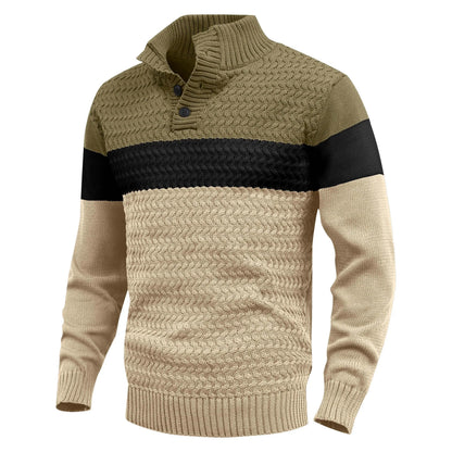 Colorful Crew Neck Cable Knit Sweater - Nocini