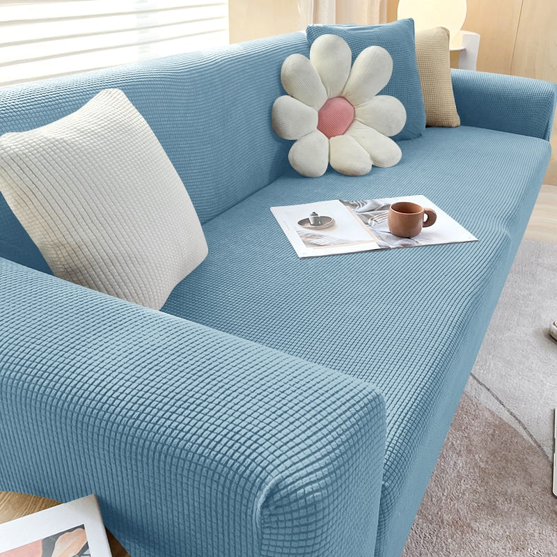 Fitted Elastic Couch Slipcover Anti-Slip Furniture Protector
