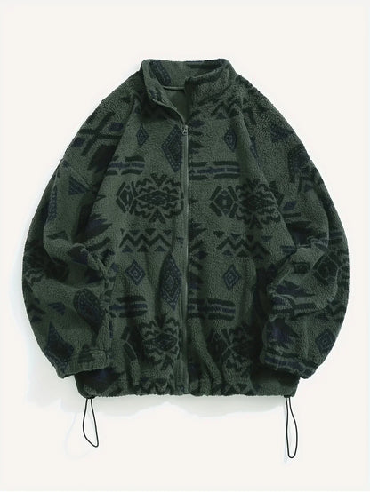 Cozy Fleece Casual Zip Up Jacket