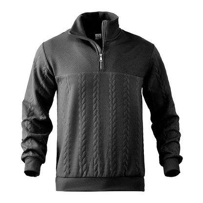 Cozy Cable Knit Crew Neck Pullover Sweater