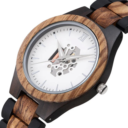 Classic Wooden Round Analog Watch