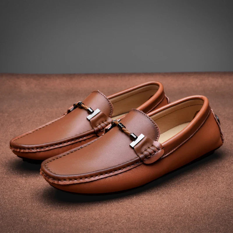 Classic Genuine Leather Slip On Shoe