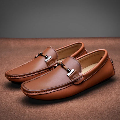 Classic Genuine Leather Slip On Shoe