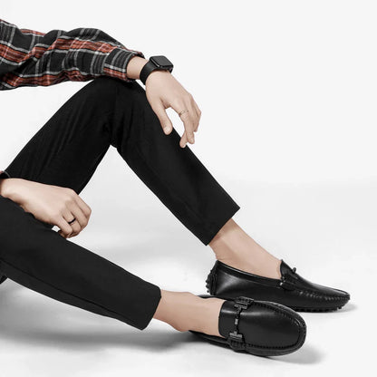 Classic Genuine Leather Slip On Shoe