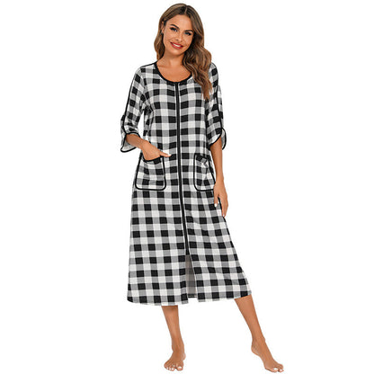 Cozy Hooded Sleep Dress for Women