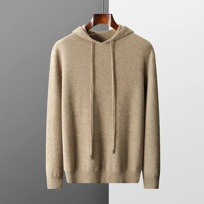 Soft Merino Wool Hooded Sweater - Nocini