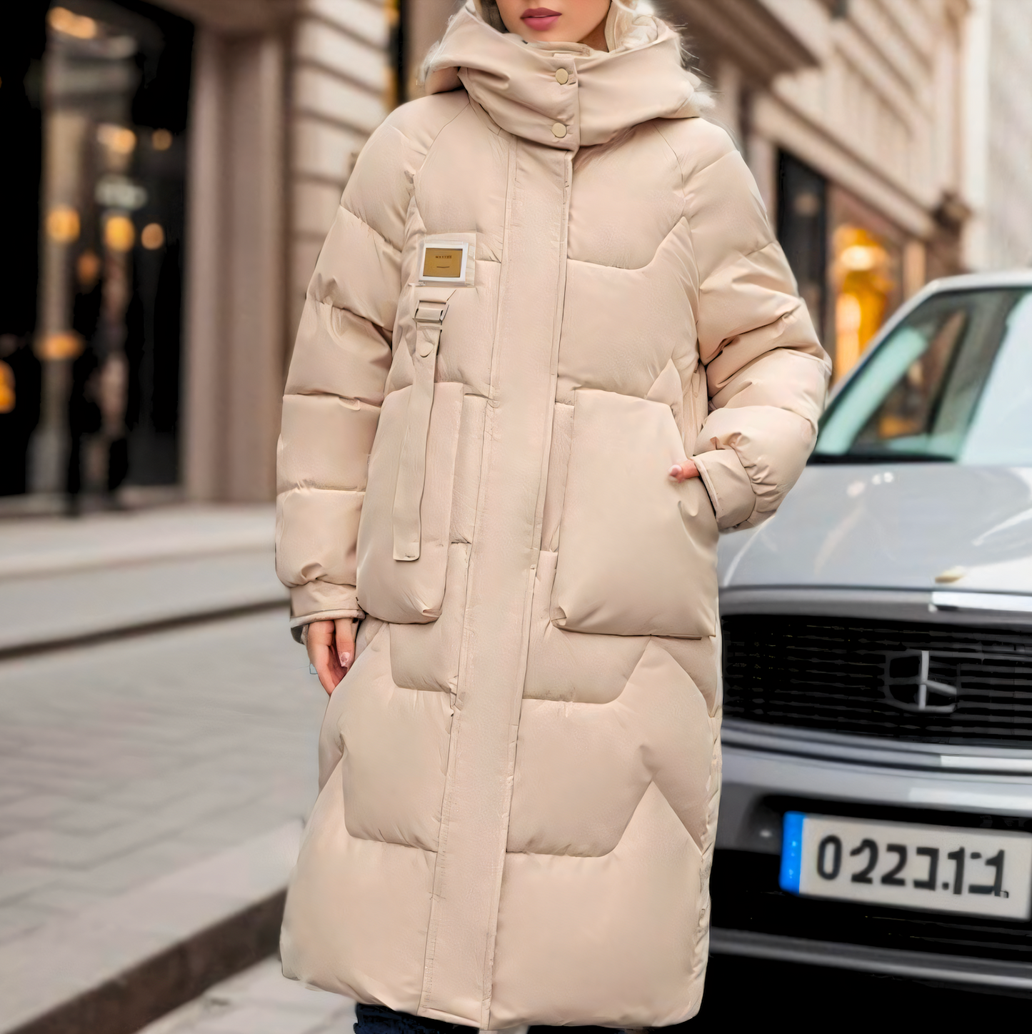 Warm Women's Parka Coat for Cold Weather