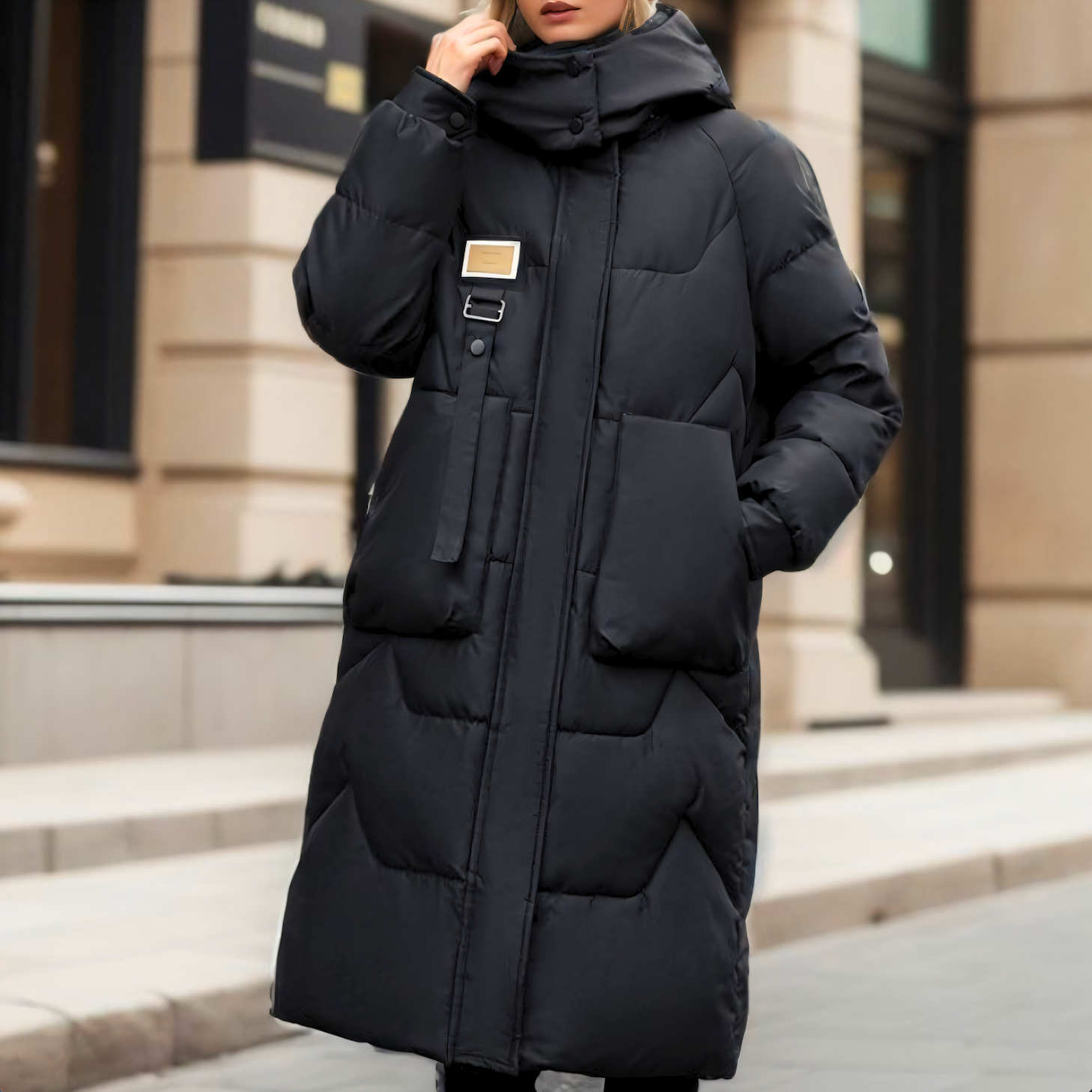Warm Women's Parka Coat for Cold Weather - Nocini