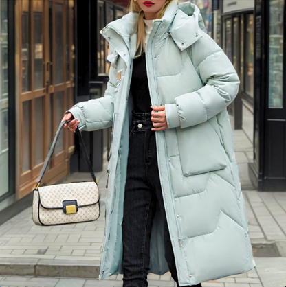 Warm Women's Parka Coat for Cold Weather
